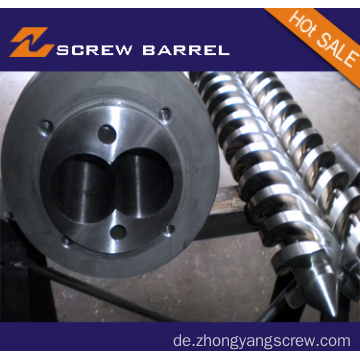 Schneckenzylinder Paralleler Doppelschneckenzylinder PE-Folienextruder Schneckenzylinder Bimetall-Schneckenzylinder